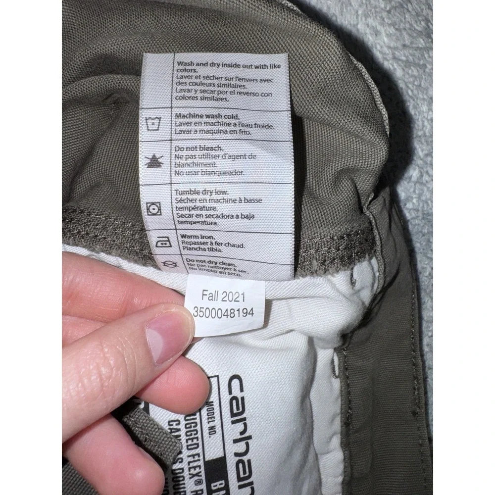 Carhartt BN2802-M 36x36 Relax Rugged Flex Double Front Utility Pants Umber Brown